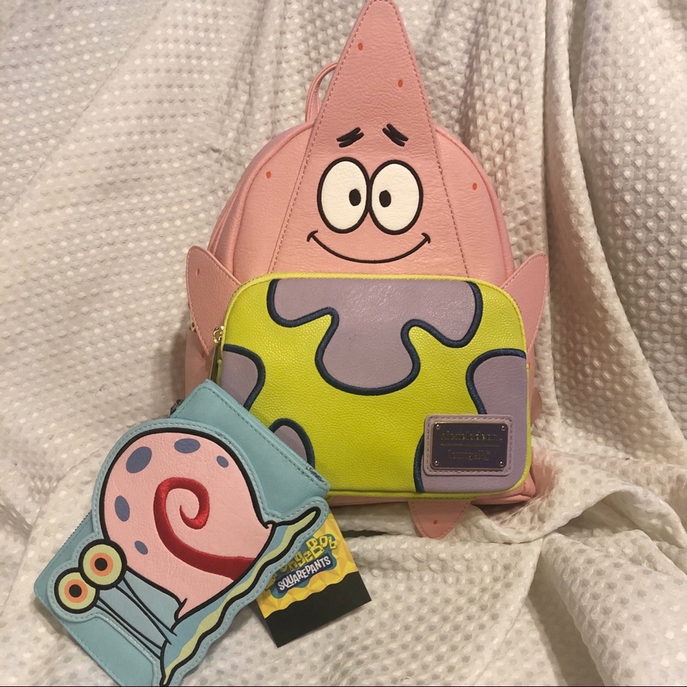🎉FREE SHIPPING🎉Limited edition Loungefly Patrick & Gary 20th anniversary set
